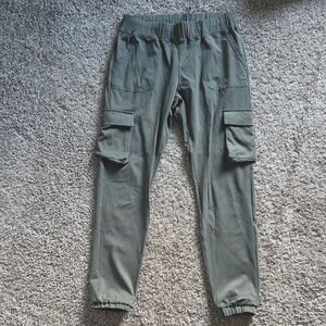 Women's Olive Cargo Joggers